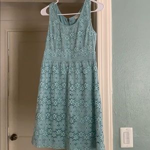 Loft Floral Lace Dress